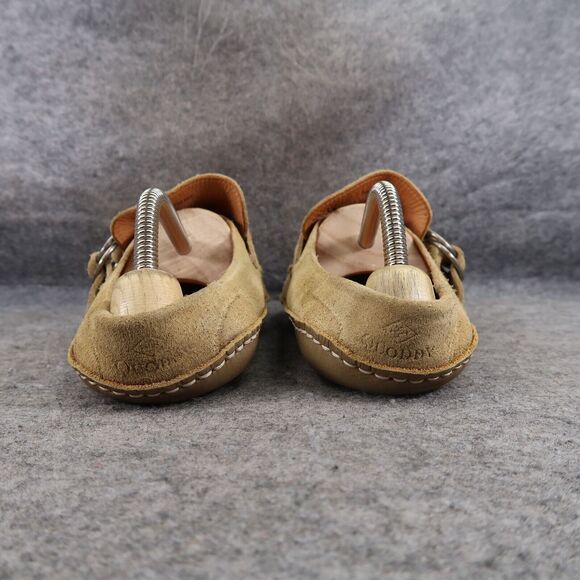 Quoddy Shoes Womens 10.5 Slip On Ring Mule Leather Handcrafted Fashion Comfort - Picture 4 of 15